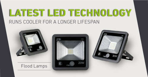 LED Floodlights: Built-In Auto Day Night Sensor 20W 220V Black Slim Line. Collections are allowed.