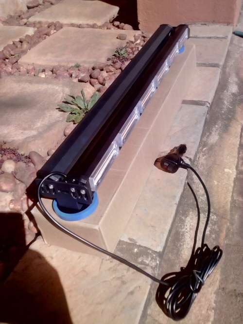 Double-Sided LED Strobe Flash Light Bar 90cm RED Light Colour. Collections allowed.