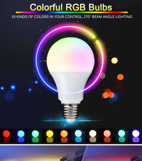 Colour Changing LED RGB Light Bulb with Wireless IR Remote Control. Collections are allowed.