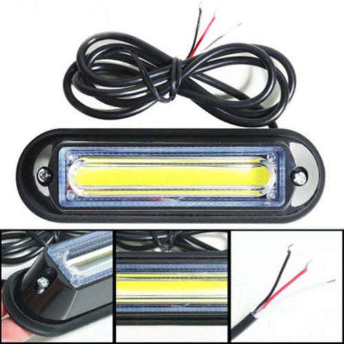 White COB LED Emergency Hazard Warning Flash Cluster Strobe Lights 12V. Collections allowed.