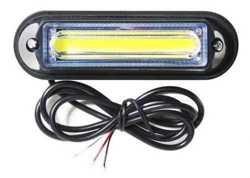 White COB LED Emergency Hazard Warning Flash Cluster Strobe Lights 12V. Collections allowed.