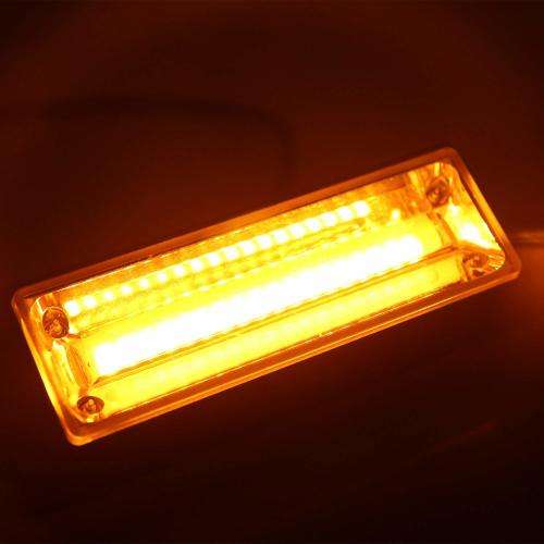 Amber COB LED Emergency Warning Flash Cluster Strobe Grille Lights 12V. Collections allowed.