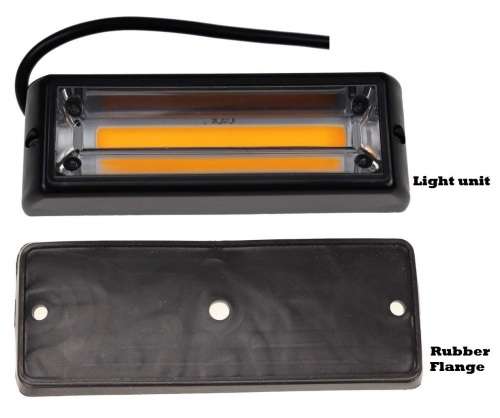 Amber COB LED Emergency Warning Flash Cluster Strobe Grille Lights 12V. Collections allowed.