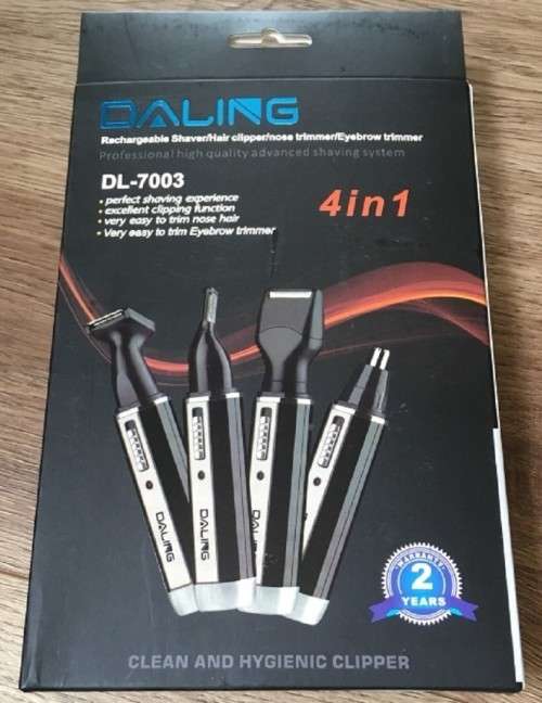 Rechargeable Multifunction 4in1 Electric Nose Hair Trimmer + More. Collections are allowed.