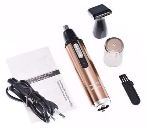 Rechargeable Multifunction 2in1 Electric Nose Hair Trimmer + More. Collections are allowed.