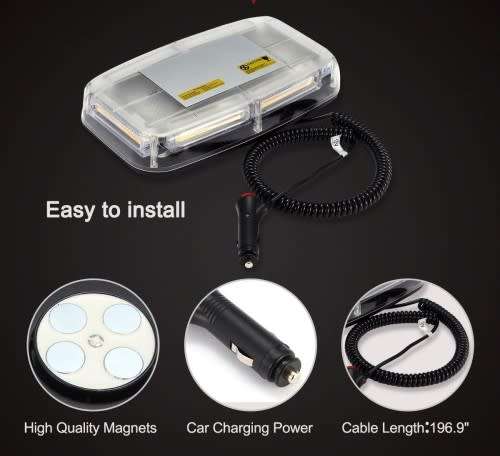 High Intensity COB LED Strobe Emergency Hazard Warning Roof Top Light. Collections are allowed.