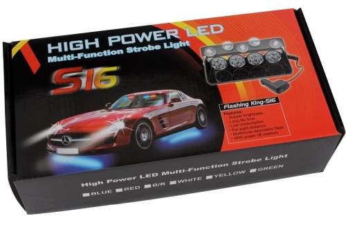 LED Windscreen Strobe GREEN Emergency Vehicle Flash/Warning Dashboard Light. Collections allowed.