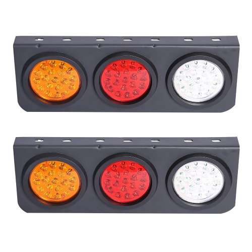 TAIL LIGHTS: LED Complete Set with Metal Bracket Housing 12V~24V. Collections allowed.