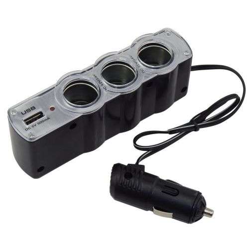 USB Triple Socket Splitter Adapter 12V ~ 24V. Collections are allowed.