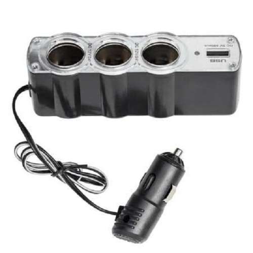 USB Triple Socket Splitter Adapter 12V ~ 24V. Collections are allowed.