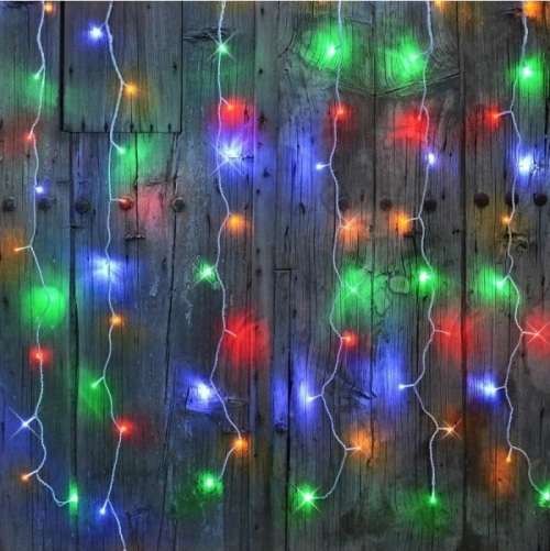 LED Decorative Fairy Curtain Lights Waterproof 220V AC in RGB. Collections are allowed.