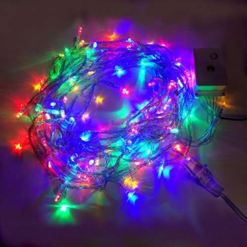 LED Decorative Fairy Curtain Lights Waterproof 220V AC in RGB. Collections are allowed.