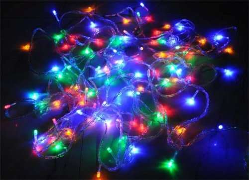 LED Decorative Fairy Curtain Lights Waterproof 220V AC in RGB. Collections are allowed.