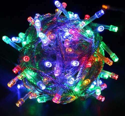 LED Decorative Fairy Curtain Lights Waterproof 220V AC in RGB. Collections are allowed.