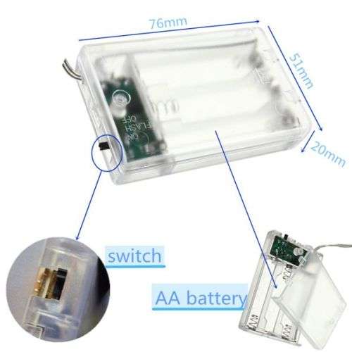 LED Decorative Fairy String Lights Waterproof Battery Operated Warm White. Collections allowed.