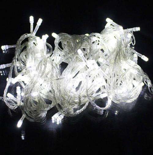 20m LED Decorative Fairy String Lights Waterproof Battery Operated Cool White. Collections Allowed.