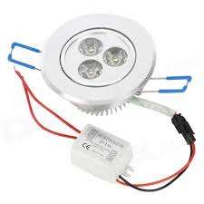 LED LIGHT BULBS: 3W CEILING SPOTLIGHT / DOWNLIGHT with SWIVEL FUNCTION