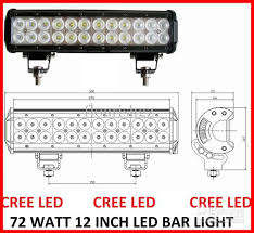 LED BAR/AUTO/WORK/SPOT/FLOOD/FOG LIGHTS: 72W CREE LEDs 9~60V DC *****FREE SHIPPING*****