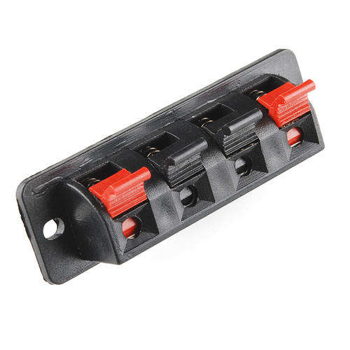 Spring Loaded 4 Positions Push Type Wire Terminal Block Connectors. Collections are allowed.