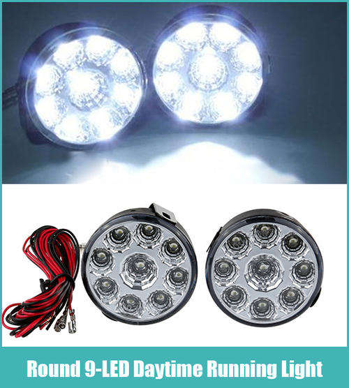 LED DAYTIME RUNNING LIGHTS: ROUND SPOT DESIGN *****FREE POSTAGE*****