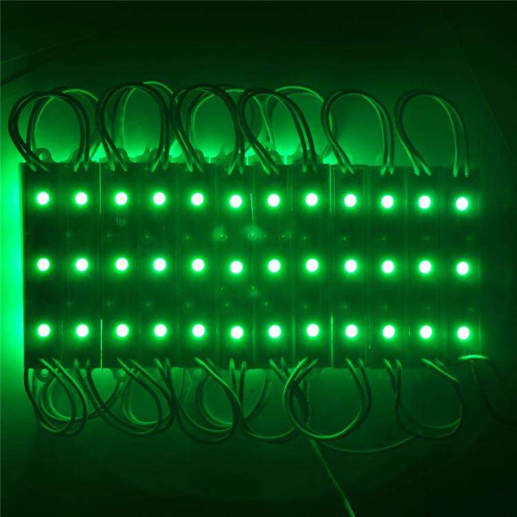LED Light Modules: Waterproof Triple SMD5050 in Green Colour. Collections are allowed.