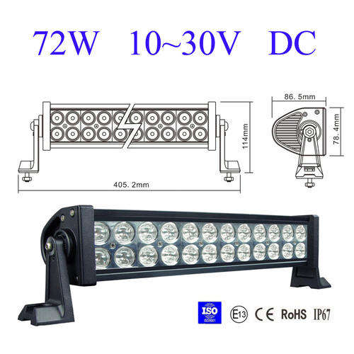 LED BAR LIGHT (WORK/AUTO LIGHT BAR): 72W 9~32V *****Free Shipping***** Collections are allowed.