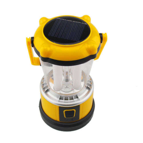 Solar LED Rechargeable Multi Functional Camping Lantern + USB Port & Battery Bank Collection allowed