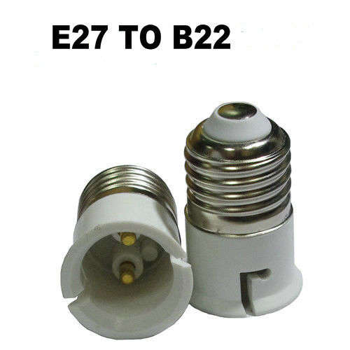 E27 Male To B22 Female Light Bulb Socket Converters, Adapters (Adaptors). Collections Are Allowed.