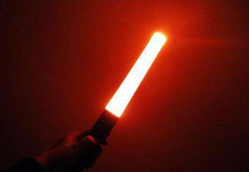 Traffic Wand LED Hand-Held Safety Signal Light and Torch, Rechargeable. Collections are allowed.