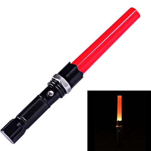 Traffic Wand LED Hand-Held Safety Signal Light and Torch, Rechargeable. Collections are allowed.