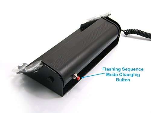 LED Green Windscreen Emergency Vehicle Warning Strobe Dash Light. Collections are allowed.