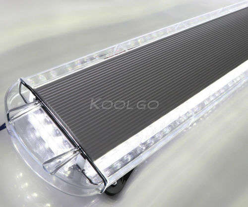 White Vehicle Roof Top Emergency Warning Flash Strobe Light. Collections are allowed.