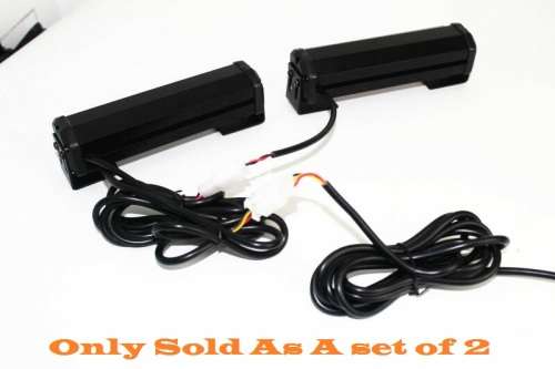 White COB LED Emergency Hazard Warning Flash Cluster Strobe Lights 12V. Collections allowed.