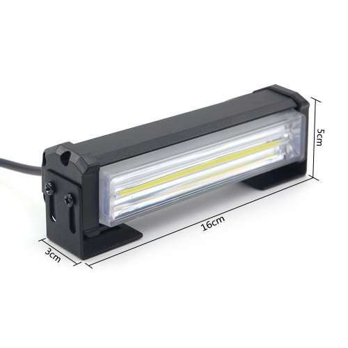 White COB LED Emergency Hazard Warning Flash Cluster Strobe Lights 12V. Collections allowed.