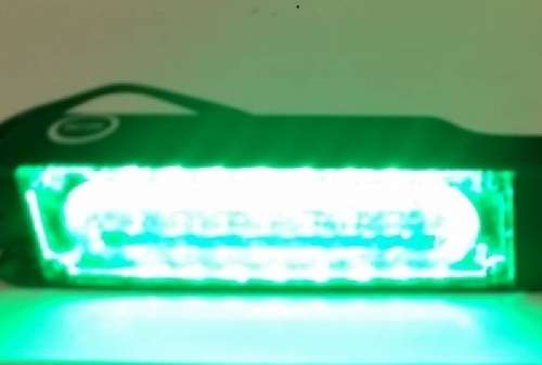 Green COB LED Emergency Hazard Warning Flash Cluster Strobe Lights 12V. Collections allowed.