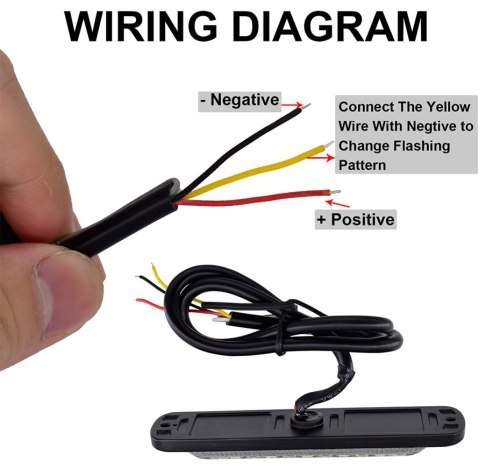 LED Flash Strobe Red Grille Bumper Cluster Vehicle Side Marker Lights 12V/24V. Collections Allowed.