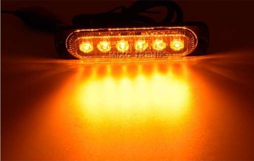LED Emergency Hazard Warning AMBER Flash Cluster Strobe Lights. Collections allowed.