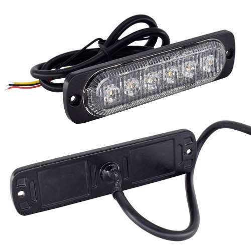 LED Flash Strobe Red Grille Bumper Cluster Vehicle Side Marker Lights 12V/24V. Collections Allowed.