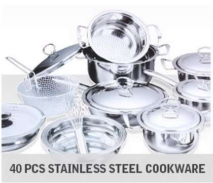 Free Shipping. Brand New 40 Pieces Stainless Steel Cookware Set. Collections allowed