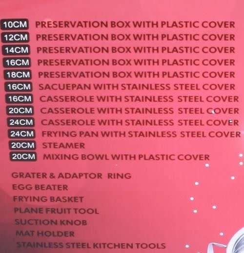 Free Shipping. Brand New 40 Pieces Stainless Steel Cookware Set. Collections allowed