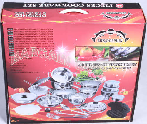 Free Shipping. Brand New 40 Pieces Stainless Steel Cookware Set. Collections allowed