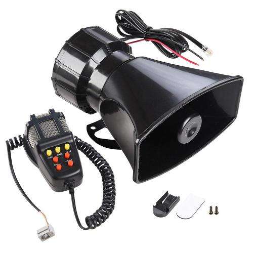 NEW STOCK Vehicle Alarm Siren Horn with Loudspeaker Microphone 12V 5 Tones. Collections are allowed.
