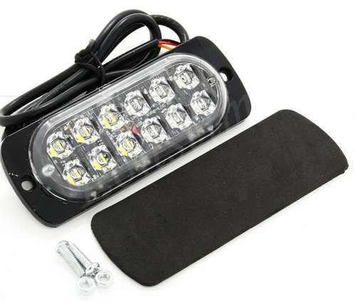 Red LED Strobe Flash Bumper Cluster Grille Side Marker Vehicle Lights 12V/24V. Collections Allowed.