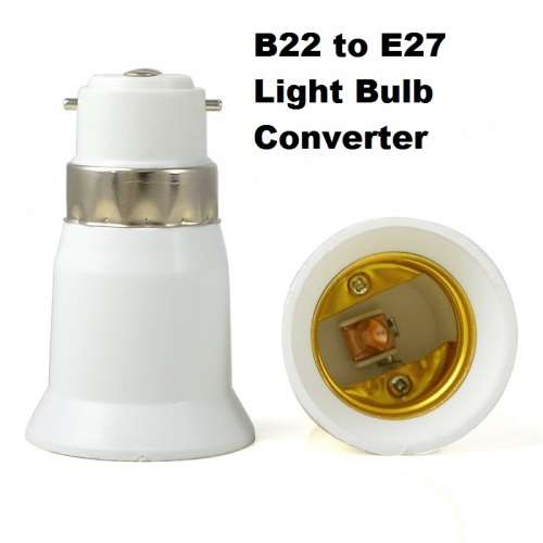 E27 Male To B22 Female Light Bulb Socket Converters, Adapters (Adaptors). Collections Are Allowed.