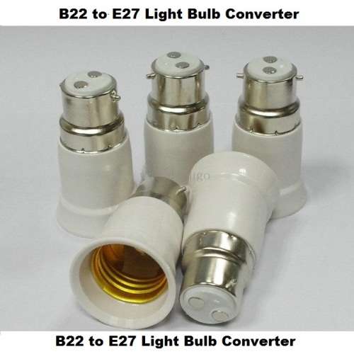 E27 Male To B22 Female Light Bulb Socket Converters, Adapters (Adaptors). Collections Are Allowed.