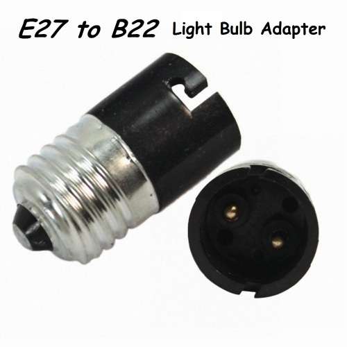 E27 Male To B22 Female Light Bulb Socket Converters, Adapters (Adaptors). Collections Are Allowed.