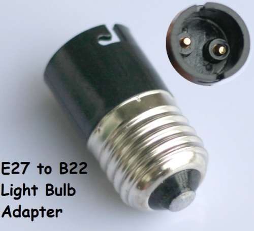 E27 Male To B22 Female Light Bulb Socket Converters, Adapters (Adaptors). Collections Are Allowed.