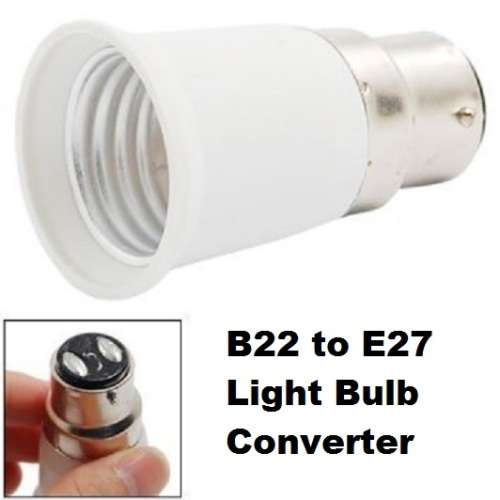 E27 Male To B22 Female Light Bulb Socket Converters, Adapters (Adaptors). Collections Are Allowed.