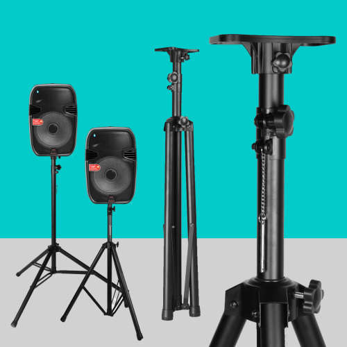 Heavy Duty TriPod Speaker Stand: Telescoping Adjustable In Black Colour. Collections allowed