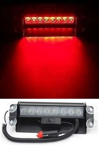 LED Red Windscreen Emergency Vehicle Warning Strobe Dashboard Light. Collections are allowed.